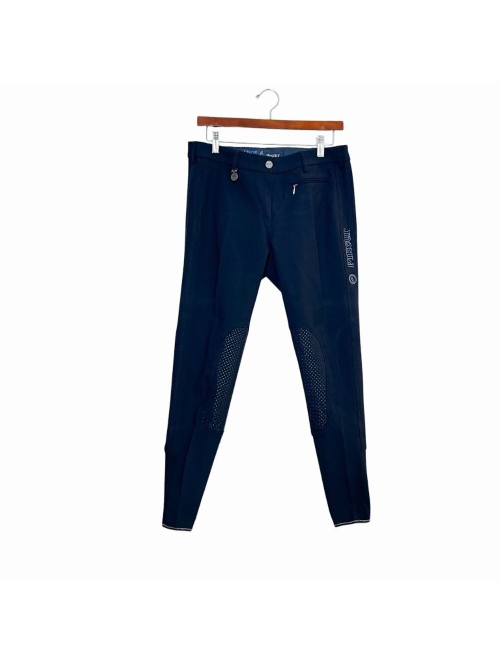 Pikeur Prisca Grip Knee Breeches Navy Blue Equestrian Pants Women’s US 34